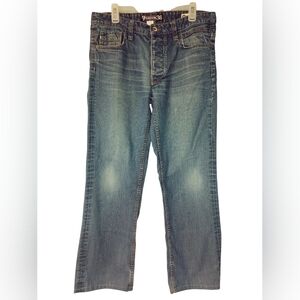 NWT Men's Silver Seven Quarterback buttonfly denim blue jeans 36 30